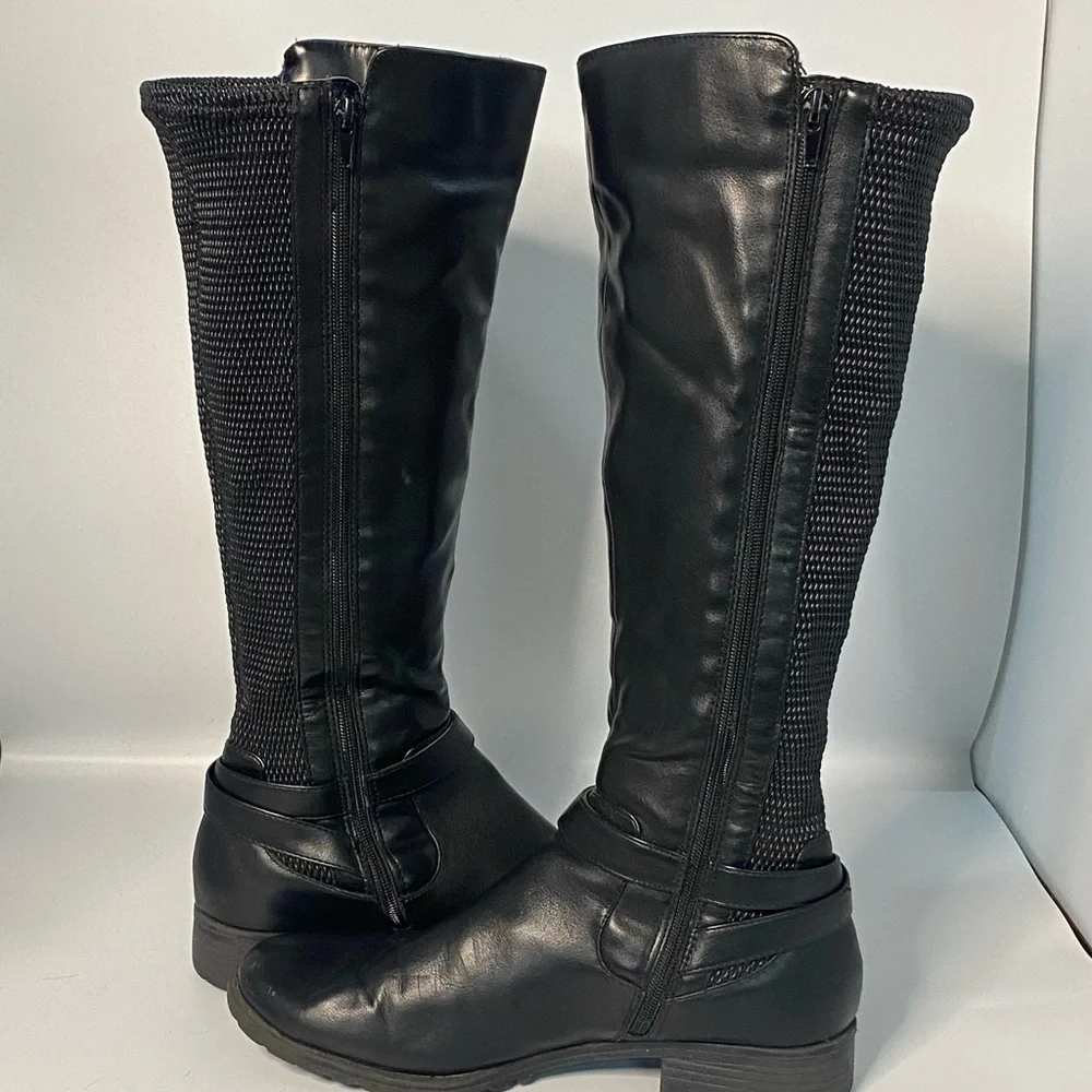 Basic Editions Black Over the Knee Boots